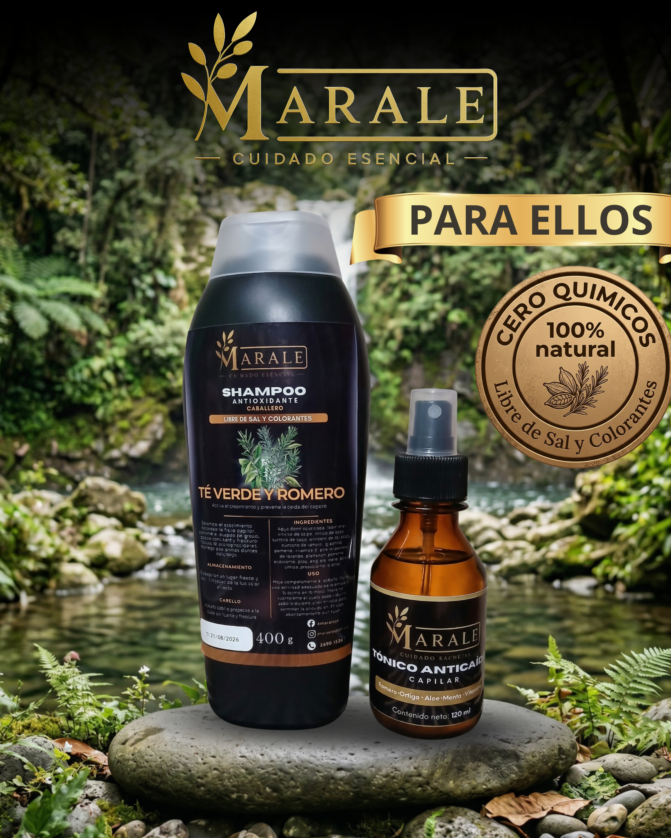 Shampoo Cardamomo y Romero